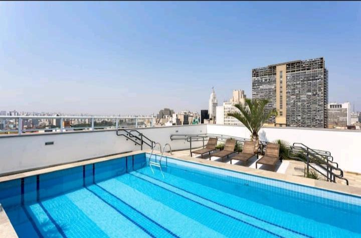 Studio Flex Com Garagem E Piscina No Centro De Sp São Paulo Exteriör bild