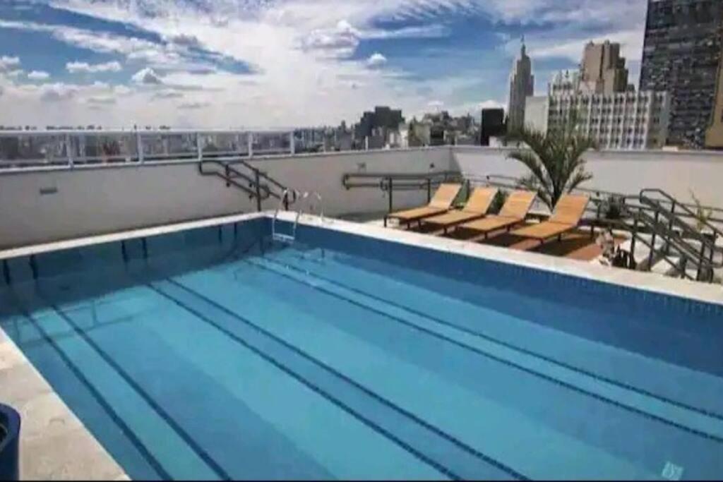 Studio Flex Com Garagem E Piscina No Centro De Sp São Paulo Exteriör bild